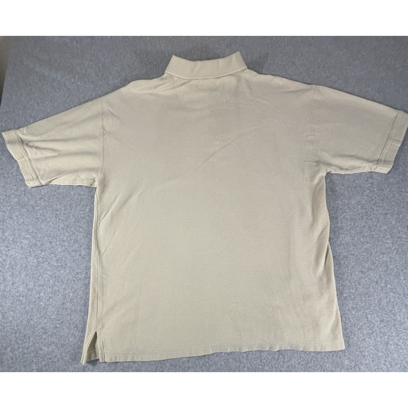 Tommy Bahama Polo Shirt Mens XL Beige Tan Cotton Short Sleeve Casual Classic - Picture 2 of 10